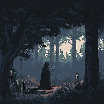 Artwork thumbnail, Necromancer In 8bit by Rtymer