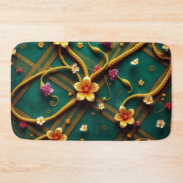 Item preview, Elegant Floral Pattern With A Teal Background designed and sold by debbiedwarika.