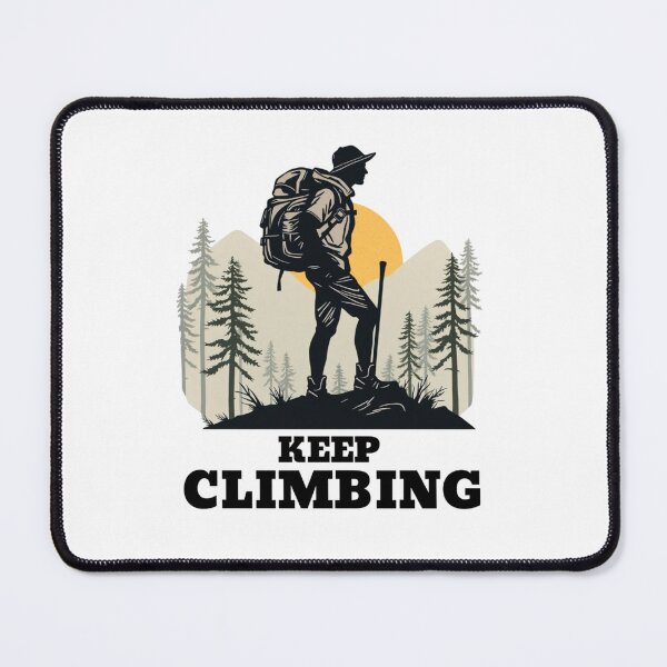 Item preview, Keep Climbing - Retro Hiking Mountain Sunset Motivational designed and sold by DigiSudu.
