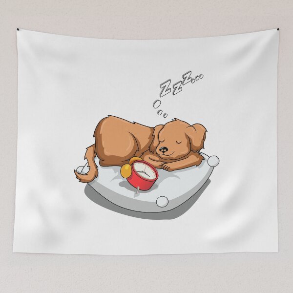 Item preview, Sleepy Puppy Dreaming designed and sold by DoodleWoofs.