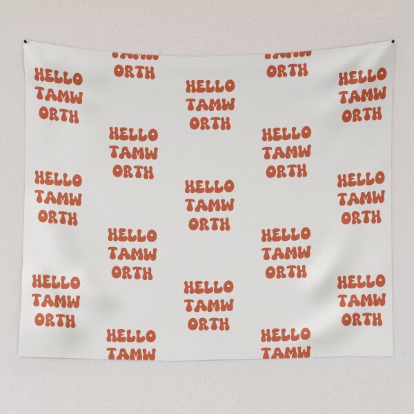 Item preview, Hello Tamworth Retro Typography Design designed and sold by RM-Journey.