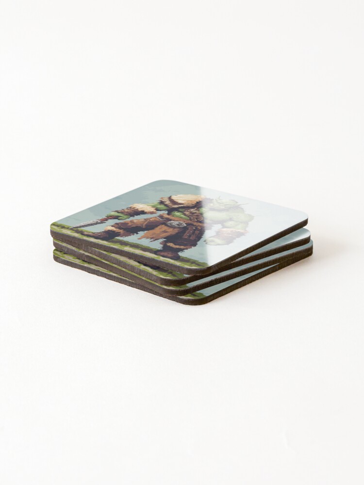Thumbnail 4 of 5, Coasters (Set of 4), Orc In 8bit designed and sold by Rtymer.