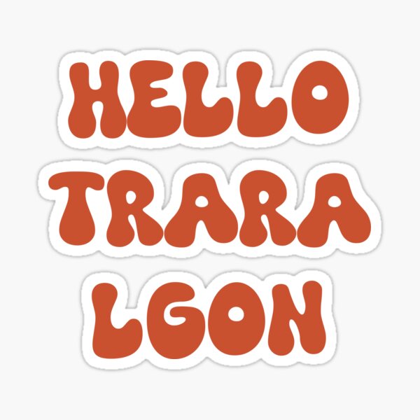 Item preview, Hello Traralgon Retro Typography Design designed and sold by RM-Journey.