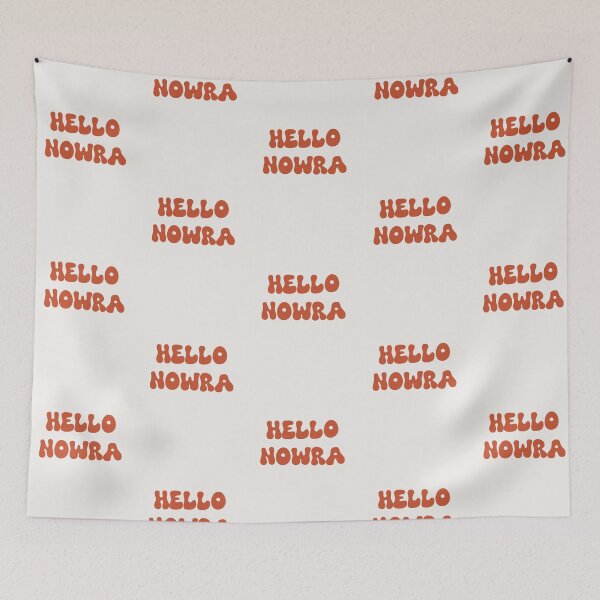 Item preview, Hello Nowra Retro Typography Design designed and sold by RM-Journey.