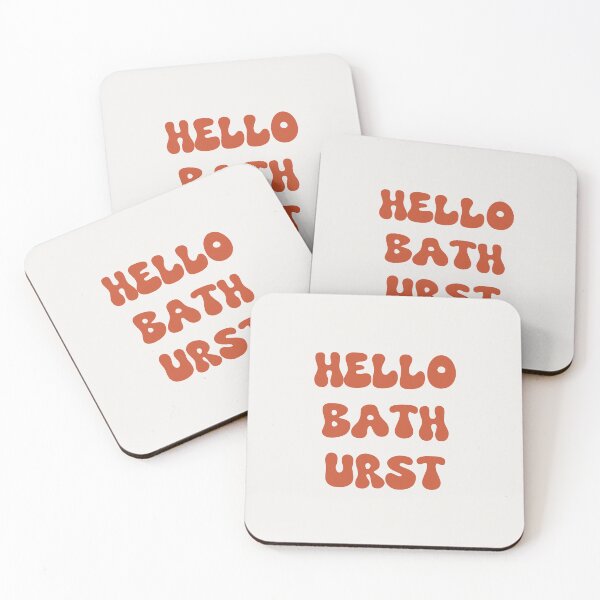Artikelvorschau, Hallo Bathurst Retro Typografie Design entworfen und verkauft von RM-Journey.