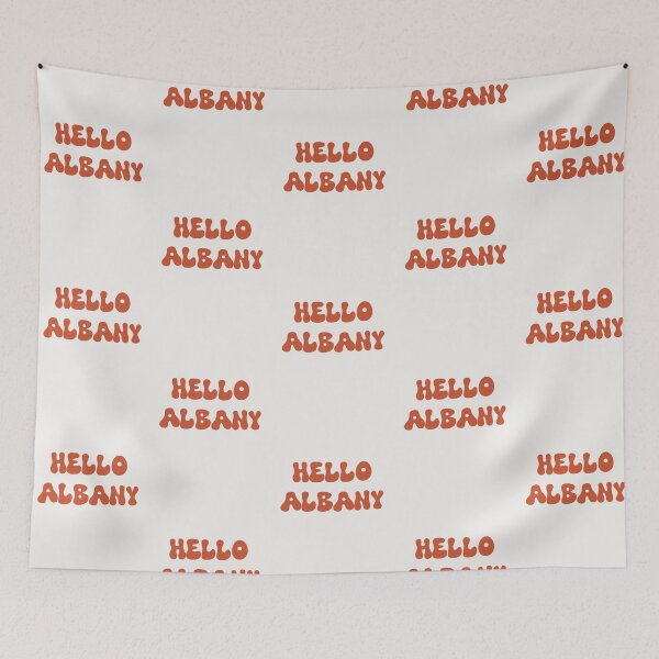 Item preview, Hello Albany Retro Typography Design designed and sold by RM-Journey.