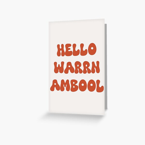 Item preview, Hello Warrnambool Retro Typography Design designed and sold by RM-Journey.