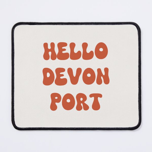 Item preview, Hello Devonport Retro Typography Design designed and sold by RM-Journey.