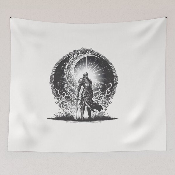 Item preview, Artistic Yin-Yang Symbol with Stars and Waves designed and sold by Eiadlight.