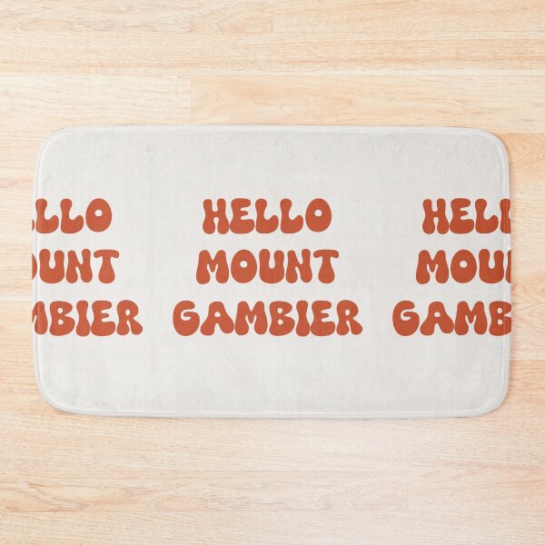 Item preview, Hello Mount Gambier Retro Typography Design designed and sold by RM-Journey.