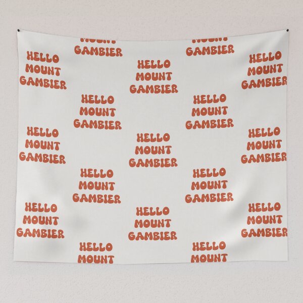 Item preview, Hello Mount Gambier Retro Typography Design designed and sold by RM-Journey.