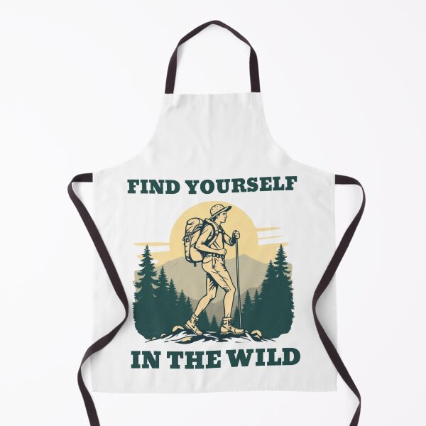 Item preview, Find Yourself In The Wild - Retro Hiking Sunset Mountain Motivational designed and sold by DigiSudu.