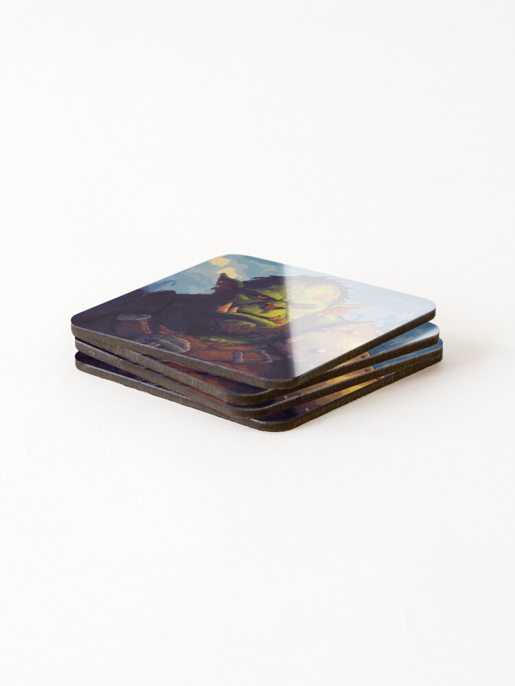 Thumbnail 4 of 5, Coasters (Set of 4), Orc In 8bit designed and sold by Rtymer.