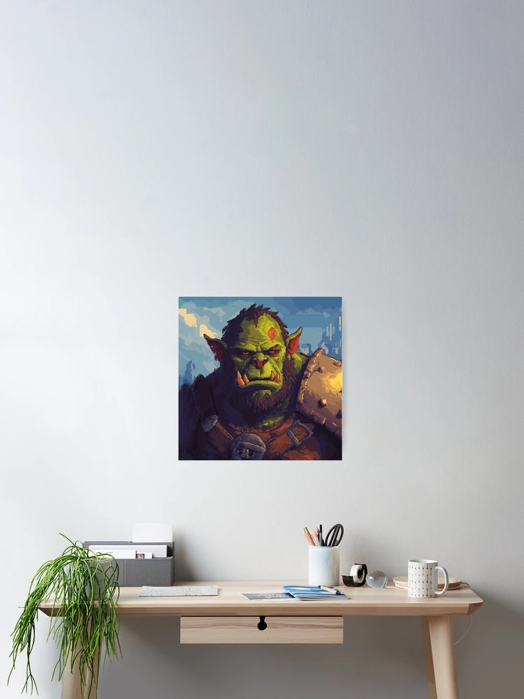 Thumbnail 2 of 3, Poster, Orc In 8bit designed and sold by Rtymer.