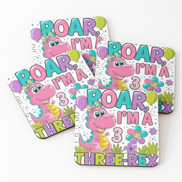 Item preview, Roar I'm Three-Rex Dinosaur Birthday for 3-Year-Olds designed and sold by Meme-shirt.
