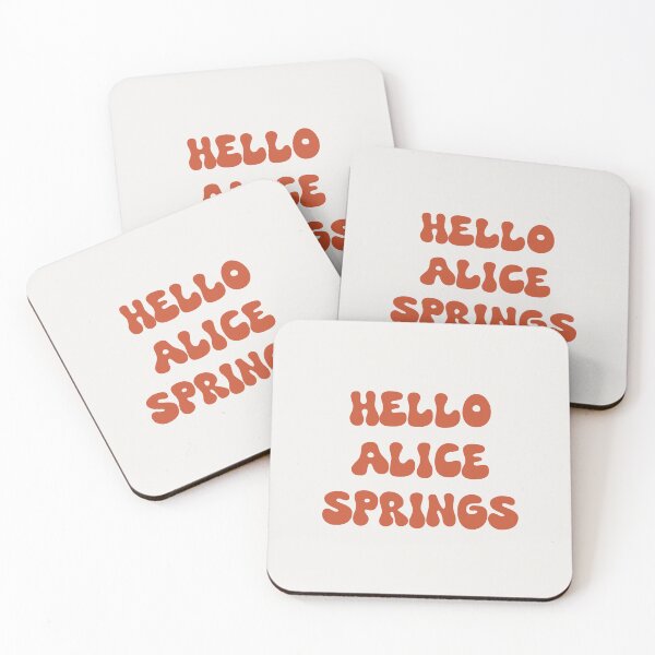 Artikelvorschau, Hallo Alice Springs Retro Typografie Design entworfen und verkauft von RM-Journey.