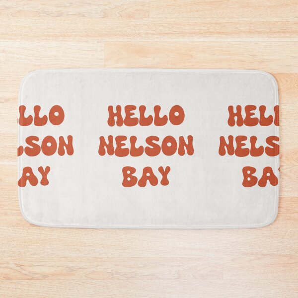 Item preview, Hello Nelson Bay Retro Typography Design designed and sold by RM-Journey.