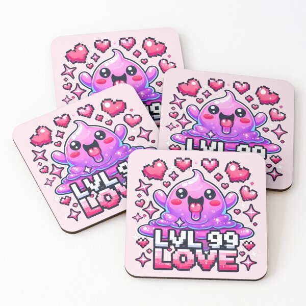 Item preview, Level Up My Love – Kawaii Slime Valentine’s Design designed and sold by Aredbox.