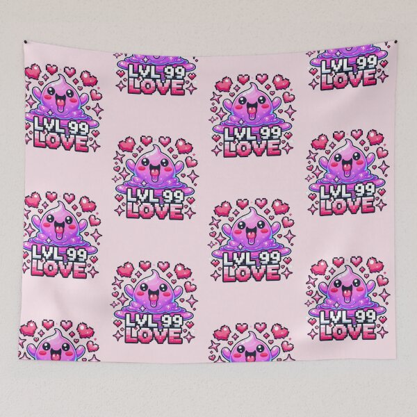 Item preview, Level Up My Love – Kawaii Slime Valentine’s Design designed and sold by Aredbox.