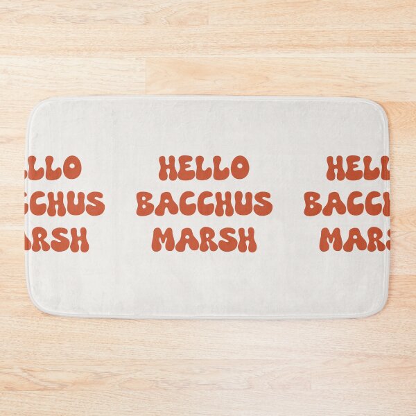 Item preview, Hello Bacchus Marsh Retro Typography Design designed and sold by RM-Journey.