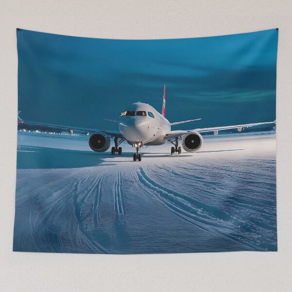 Item preview, Passenger Airplane at Snowy Airport designed and sold by EMairplanes.