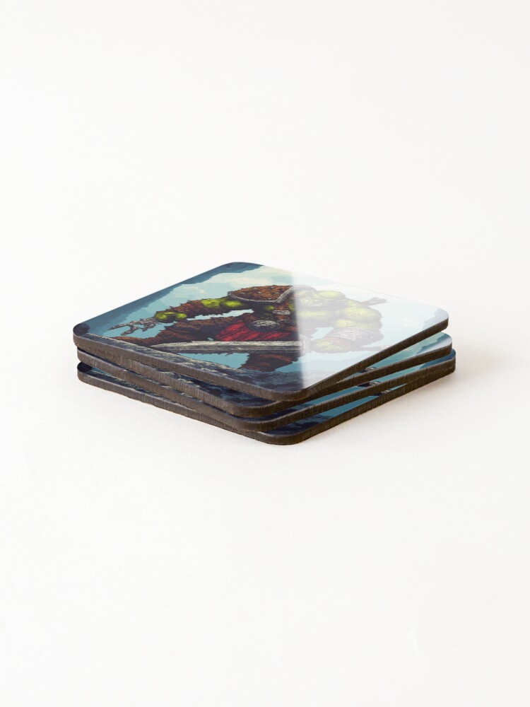 Thumbnail 4 of 5, Coasters (Set of 4), Orc In 8bit designed and sold by Rtymer.