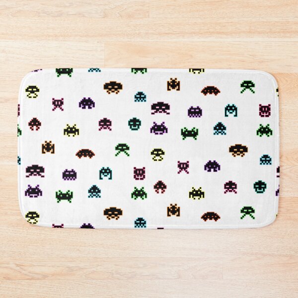 Item preview, Space invaders collection in black (color outline) designed and sold by KetiaArtWorld.