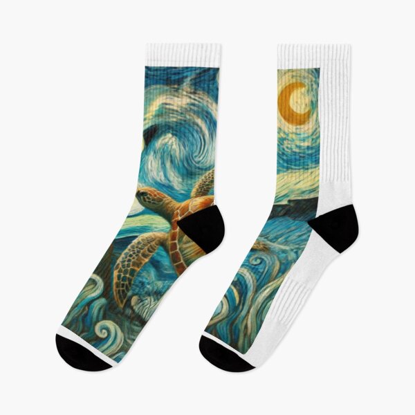 Item preview, VAN GOGH style vintage sea turtle (FS) designed and sold by KrisSJ12.