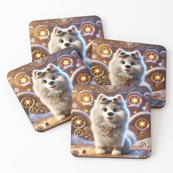 Item preview, Steampunk Samoyed designed and sold by Sillytoe.