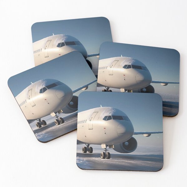 Item preview, Snow-Dusted Airliner at Rest - Digital Aviation Art designed and sold by EMairplanes.