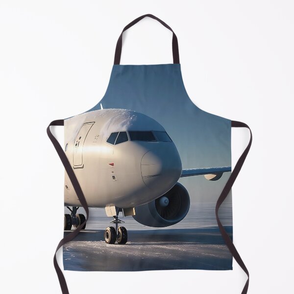 Item preview, Snow-Dusted Airliner at Rest - Digital Aviation Art designed and sold by EMairplanes.