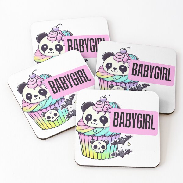 Item preview, Pastel Goth Babygirl Panda Cupcake designed and sold by ToxxicApple.
