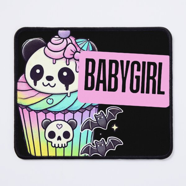 Item preview, Pastel Goth Babygirl Panda Cupcake designed and sold by ToxxicApple.