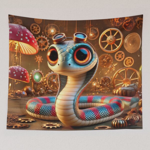 Item preview, Steampunk San Francisco Garter Snake designed and sold by Sillytoe.
