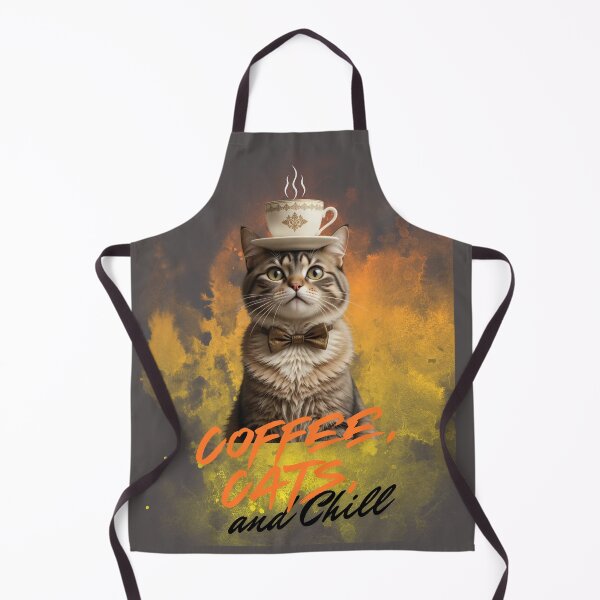 Item preview, cat and coffee, chill designed and sold by damik1984.