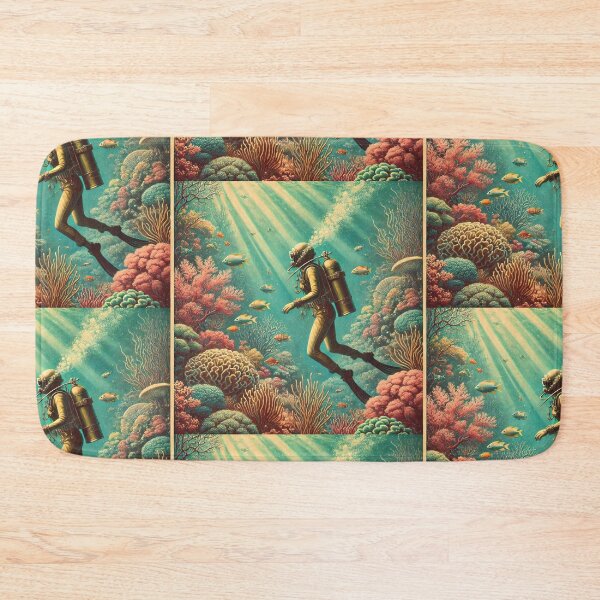 Item preview, Colourful Pastel Scuba Diver in the sea designed and sold by SLGA-Designs.