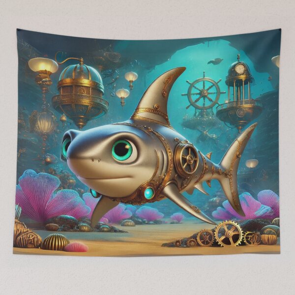 Item preview, Steampunk Sand Tiger Shark designed and sold by Sillytoe.