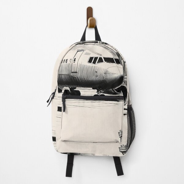 Item preview, Airliner at Terminal Gate - Hand-drawn Aviation Sketch designed and sold by EMaviation_.
