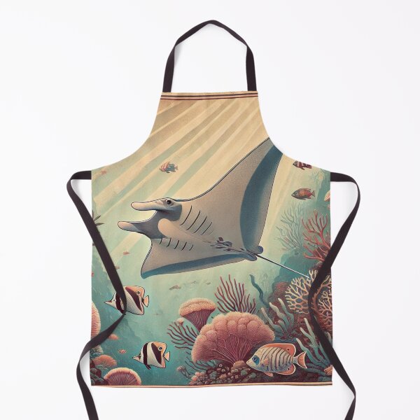 Item preview, Manta Ray 2.0 - Colourful Pastel Scuba Diving Pattern designed and sold by SLGA-Designs.