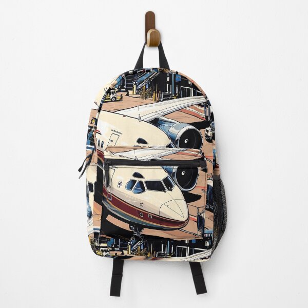 Item preview, Anime-Style Airplane at the Airport Terminal designed and sold by EMaviation_.