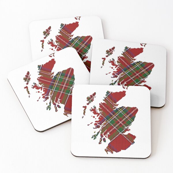 Item preview, Royal Stewart Tartan Scotland Map designed and sold by Antron23.