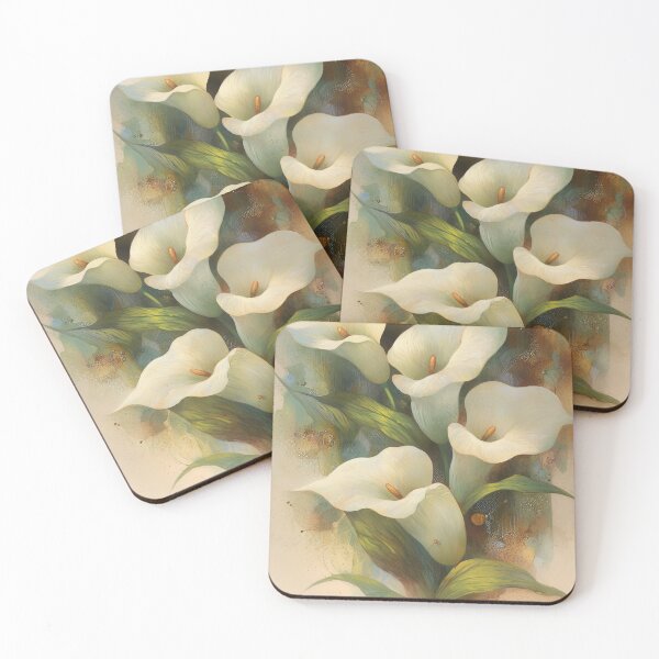 Item preview, Ethereal Calla Lilies in Abstract Harmony designed and sold by bloorose.