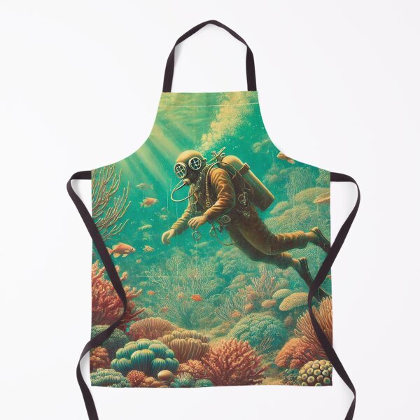 Item preview, Colourful Pastel Male Scuba Diver in the sea designed and sold by SLGA-Designs.