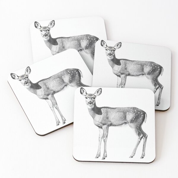 Item preview, Realistic deer pencil drawing designed and sold by Pencil-Art.