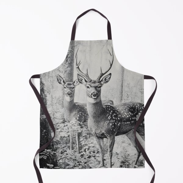 Item preview, Realistic Stag and deer pencil drawing designed and sold by Pencil-Art.