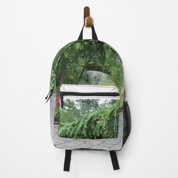 Item preview, Evergreen Archway with Flowers and Rocky Path designed and sold by TimelapTravel.
