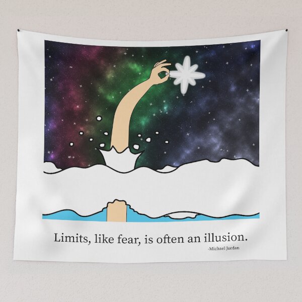 Item preview, Limits just an illusion designed and sold by Wild & Cosmic.