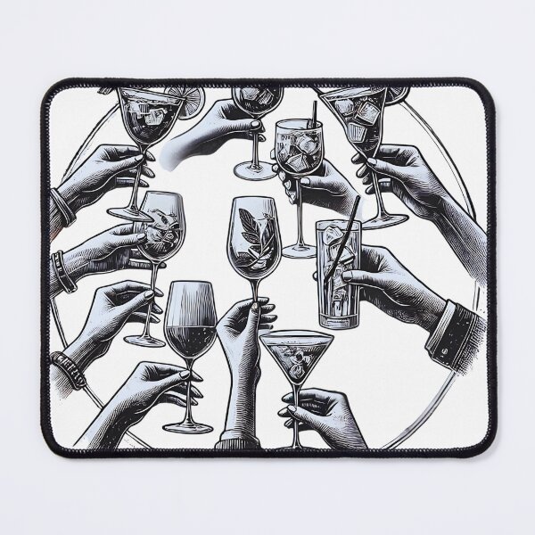 Item preview, Cheers, Let's celebrate, T-shirt wall art designed and sold by KreativKulture.