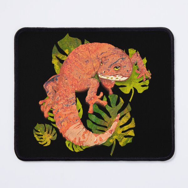 Item preview,  Leopard Gecko Lizard on Palm Leaves  designed and sold by ginaisarty.