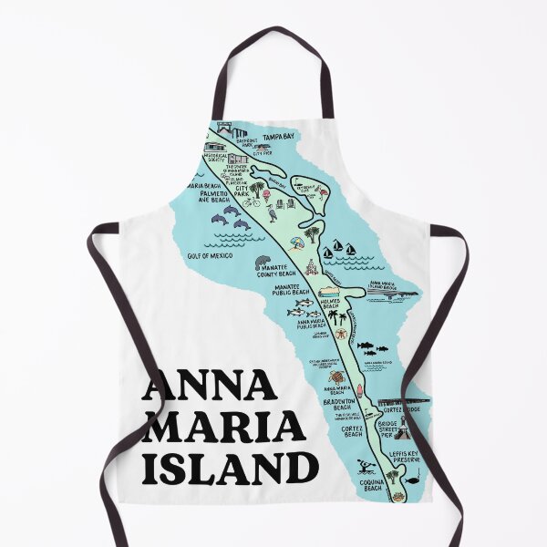 Item preview, Anna Maria Island Map Art designed and sold by fiberandgloss.